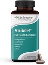 LifeSeasons Visibili-T with Bone Densi-T - 눈 건강 & 시각 지원 보충교재 - Lutein, Chromium, Carrot 뿌리, Bilberry, Ginkgo Biloba, 포도씨 추출물, Lycopene, 비타민 A& 더 많은 - 120의 캡슐