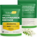 Nicotinamide Riboside-Liposomal Nicotinamide Riboside 900Mg, 노화 방지, 에너지, Focus-80 캡슐을 위한 높은 순수성 Resveratrol NAD 보충교재를 가진 NAD+ 보충교재
