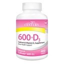21세기 칼슘 플러스 D 보충교재 정제, 600 mg, 400 조사