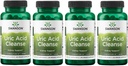 Swanson Uric Acid Cleanse - Kidney 지원을 촉진하는 천연 보충 - 7 허브의 강력한 조합 - (60 Veggie 캡슐) 4 팩