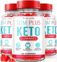 실험실을 rize - 고급 체중 감소를위한 슬림 플러스 Keto ACV Gummies, 모든 자연 Apple Cider Vinegar 보충 (180 Gummies)