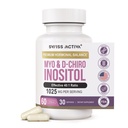 스위스 Activa+ 실험실 Myo Inositol 보충교재 & D-Chiro Inositol 보충교재 - 여성 & PCOS 보충교재를 위한 우수한 호르몬 균형 - Menstrual 주기를 통제하십시오 - Ovarian 지원 - 30 일 공급