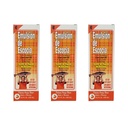 Emulsion 드 Escocia. Cod Liver 기름 규정식 보충교재. 비타민 A, D, E 및 B1에 풍부한. 오렌지 맛. 6.5 Fl.Oz / 192 mL. 3 팩