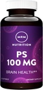 MRM 영양 PS 100mg | Phosphatidylserine | 뇌 건강 | Memory + Learning | 글루텐 프리 | 60 서빙