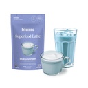 Blume Superfoods Latte - Blue Spirulina와 코코넛 밀크, Caffeine Free, Low-Sugar, Organic, Keto Friendly, Vegan, 수면과 평온을 지원, Lavender Latte- 25 서빙