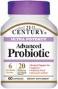 21세기 초파력 진보된 Probiotic 캡슐 60 ea (4의 포장)