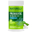 소화 건강을위한 NATURELO 프로바이오틱스 - 50 억 CFU, 11 Strains Daily Supplement - 부스트 면역 체계, 지연 방출, 60 채식 캡슐