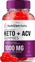 NutriZen Keto ACV Gummies - 고급 공식 Nutri Zen Keto Plus ACV Gummies Apple Cider Vinegar Keto Nutrizen ACV Gummies 다이어트 보충 리뷰 남자 여자 (60 Gummies)