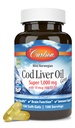 Carlson - Cod Liver Oil, Super 1000 mg + Vitamins A & D3, Wild Norwegian, 지속 가능한 Sourced, 100 Softgels
