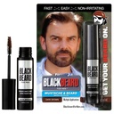 Blackbeard for Men Instant Beard Color – 모든 일 Beard, Mustache, Eyebrow 및 Sideburns 색상 – 임시, Hypoaller Beargenicd 염료 대안 – 최대 45 응용 프로그램 – 다크 브라운, 1 팩