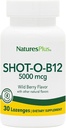 NaturesPlus 샷-O-B12-30 Lozenges, 와일드 베리 맛 - 5000 mcg - 채식, 글루텐 무료 - 30 서빙