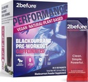 2before 모든 자연적인 Vegan 전 운동, 120mg Caffeine I 청결한 에너지, 내구시간, 회복 I 전 운동 여자 및 남자 I 20 x 개인적인 소포 I Informed 스포츠는 I Blackcurrant 증명했습니다