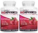 라즈베리 케톤 복합 단지, 120 캡슐, 두 팩, 1200mg 서빙 아프리카 망고, 애플 Cider Vinegar, 녹차, Resveratrol, Acai 과일, Kelp 및 자몽 다이어트 & 체중 관리 보충교재