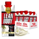 Lean Body Ready-to-Drink Vanilla Protein Shake, 40g Protein, Whey Blend, 0 Sugar, Gluten Free, 22 비타민 및 미네랄, 17 Fl Oz (12 팩) LABRADA