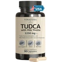 VINATURA TUDCA 우유 이틀 1250mg - Tudca Supplement, Tudca Bile Salts, Liver Support, Gallbladder Supplements *USA Made and Tested* Bile Salts 보충 - 90 캡슐