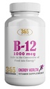 HEALTHLIFE 비타민 B12 1000mcg 정제, 지원 에너지 변환, 에너지 대사 지원을 위한 규정식 보충교재, 365 일 공급