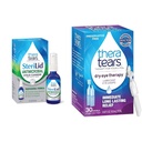 TheraTears SteriLid Eyelid Cleanser 및 건조 눈 치료 윤활유 눈 드롭 번들, 2 fl oz 및 30 Vials