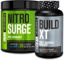 Jacked Factory Nitrosurge Pre-Workout ...에서 Blue Raspberry & Build XT Muscle Building 번들 ...에 대한 Men & Women