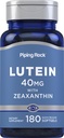 Piping Rock Lutein과 Zeaxanthin 보충교재 | 40 mg | 180 Softgels | 마리화나 꽃 추출물의 아이 비타민 | 비 GMO, 글루텐 무료