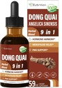 Herbal Tincture, Dong Quai 추출물, 호르몬 Harmony, Menopause Relief & PMS 지원. 6 온스 (애플 풍미)