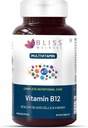 비타민 B12 100 % RDA, Cynocobalamine, Boost 에너지 레벨 남성 및 여성을위한 건강한 영양 시스템 기능 보충 - 60 채식 정제