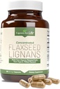 개 & 사람들 + SDG를 위한 생활 Flaxseed Lignans를 위한 Lignans - 오메가 3 지방산, 높은 섬유 산화 방지제 - 개량한 빛나는 외투, 개를 위한 Digestive & 심장 건강, 15mg, 180 Flaxseed 캡슐, 1 팩