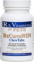 Rx Vitamins CurcuWIN Curcumin - 고양이 면역 지원 - 개 소화 지원 - 90 ct