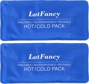 Injuries를 위한 LotFancy 얼음 팩, 2, FSA HSA Eligible의 팩, 치료를 위한 재사용할 수 있는 뜨거운 찬 팩, 첫째로 원조를 위한 냉각 또는 난방 패드, 뒤 어깨 목 머리 발 고통 구호, 11 x 5 인치