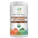 증명된 유기 Ashwagandha 뿌리 분말 16Oz -1Lb. 자연적인 긴장, 뇌 및 면역성이 있는 지원. 전반적인 건강을 향상시킵니다. 익지않는 Superfood. 100% 자연적인 초본