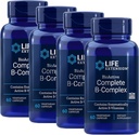 생명 연장 BioActive 완전한 B Complex 가장 완전한 B Complex 공식 60 채식 캡슐 4-Pak