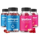 NutraChamps 완전한 머리, 피부 & 못 뭉치. Biotin, 콜라겐, 케라틴