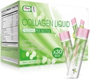 여자를 위한 액체 교원질, 바다 교원질 펩티드 글루타티온 노화 방지를 가진 2500mg 아름다움 교원질 음료, 습기, 비타민 C & 피부 Revitalization (30의 포장) - 레몬 풍미를 위한 Biotin