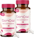 BoriCap - 여성을위한 Boric 산성 좌약 - 600 mg - 질 건강 및 균형, 이치 및 냄새 - 자연 구호 - Feminine Care - Feminine Hygiene Products - Heale - 90 캡슐에 의해 미국에서 제조