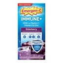 Emergen-C Immune+ Triple Action Immune Support Powder, BetaVia (R), 1000mg 비타민 C, B 비타민, 비타민 D 및 산화 방지제, 엘더베리, 학교 에센셜 - 18 조사