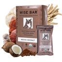 Reishi, Lions Mane & Ashwagandha, Organic Vegan & Gluten Free Snacks for Natural Focus, Energy & Immunity Support, Mocha Coconut flavor, 12 카운트를위한 Wise Bar Adaptogen Mushroom Nutrition Bar