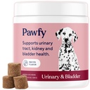 Pawfy Dog UTI 보충 | Urinary Tract & Bladder 건강을위한 크랜베리 및 D-Mannose | 수석 개 이상 | Urinary Tract Infection Control | Dog Vitamins and Supplements - 30 Chews