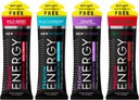 NewTrition® Extra Strength Energy Shot, 250mg Caffeine Energy with Vitamin B & Amino Acids, Sugar-Free Vitamin Energy Shot, Zero Calorie Focus & Stamina Booster, 1.7 fl oz (4, 4 맛 혼합 -1 포장)