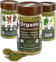 유기 비 GMO Moringa, Shilajit, Turmeric, Soursop, Gotukola 및 Amla 녹색 주스 혼합 분말, 3 월 공급