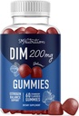 DIM Gummies | 200mg | PMS, Menopause, Hormonal Acne & More | 여성 및 남성용 에스트로겐 밸런스 및 디톡스 | 산화방지제용 50mg 베트 루트 포함 | 글루텐 프리 | 60ct