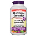 Webber Naturals Glucosamine Chondroitin 비타민 D3, 여분의 힘, 500/400 mg의 우수한 공식, 300 쉬운 제비 캡슐