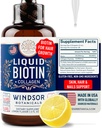 머리 성장 교원질을 위한 액체 Biotin - Biotin 액체 10,000mcg 교원질 5,000mcg 여분 힘 액체 - 머리 성장을 위한 액체 교원질과 Biotin 하락 - 여성을 위한 Biotin와 교원질 하락 - 2oz