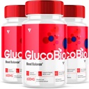 (3 팩) GlucoBio 건강과 웰니스 지원 캡슐 Gluco 생물 알약, Gluco 생물 자연적인 비타민 전반적인 건강 및 웰니스 공식 글리젠 지원 보충교재, BioGluco 캡슐 (180의 캡슐)