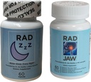 Rad ZZZ Rad Jaw 번들 자연적인 나머지 원조 및 TMJ 기복 보충교재, Alleviate Jaw 고통, 감소 치아 갈기 및 클레이밍, 미국에서 만든 치과 의사에 의해 개발