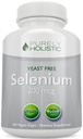 Selenium 200mcg - 365 Vegan 캡슐은 정제가 아닙니다 - 개선 된 흡수를위한 순수한 & Yeast Free L-Selenomethionine - 갑상선, 심장 및 면역 체계 지원 - 산화 방지제 추적 무기물 - 미국에서 만든