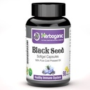HERBOGANIC 찬 압박되는 검정/Seed 기름 Softgels 캡슐 - 다른 초본 제품 지원 전반적인 건강 welness 및 Immunity (검정Seed)와 혼합하는 90의 조사 -
