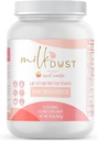 밀크 DUST 단백질 분말 660g | 간호 엄마를 위한 모유 수유 분말 | Lactation Support Pea Powder | Vegan & Dairy-Free | Sweet Vanilla | 22 서빙 (반라)