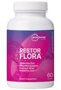 소화 건강을위한 Microbiome Labs Restorflora Probiotics - 여성, 남성 및 어린이 5 +을위한 듀얼 액션 프로바이오틱스가있는 Gut 건강 보조 식품 - Bowel Regularity & Immune Function (60 캡슐)