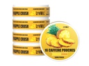 LyvWel 56mg 카페인 에너지 파우치 - 파인애플 - Guarana와 청정 에너지 및 초점 부스트 - 할 수 당 16 파우치가있는 5 팩 (80 총 파우치)