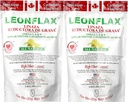 Leonflax 100 % Authentic Canadian Flax Seed Powder, 모든 자연, 높은 섬유 함량, 소화 건강, 오메가 3, 6 및 9, 18 Oz, 가방 (1) (2)