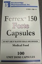 Ferrex 150 Forte 캡슐 - 100 개 물집 팩